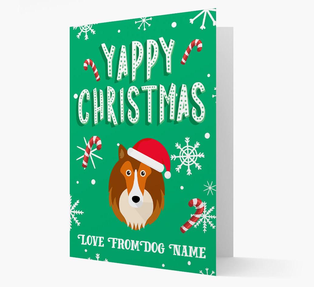 Yappy Christmas: Personalized {breedFullName} Christmas Card