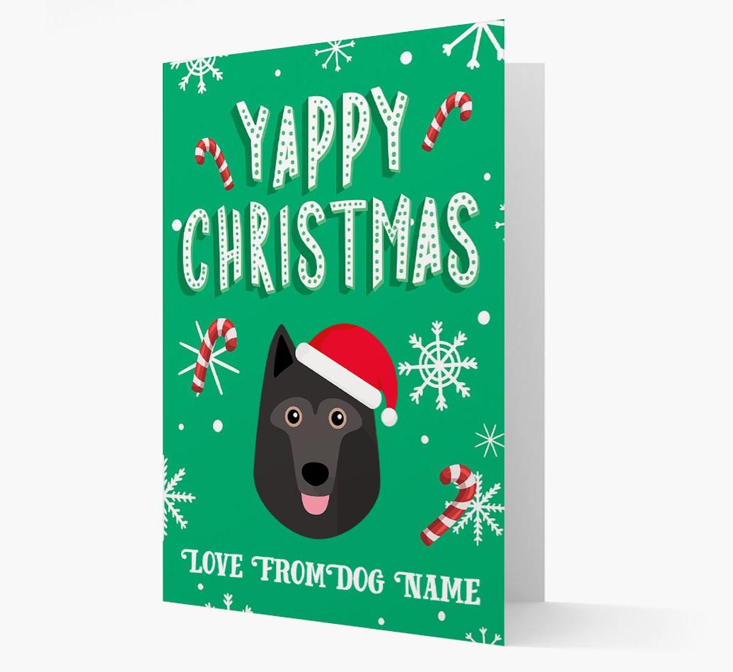 Yappy Christmas: Personalized {breedFullName} Christmas Card