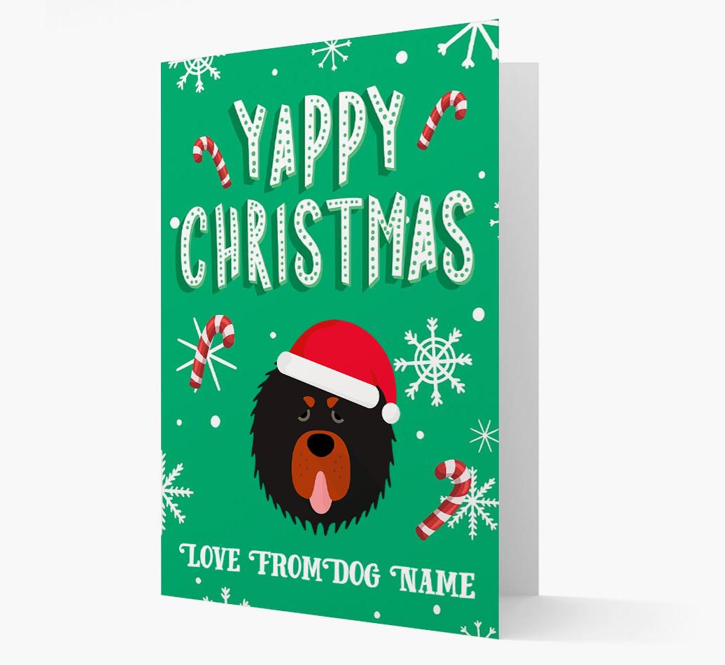 Yappy Christmas: Personalized {breedFullName} Christmas Card