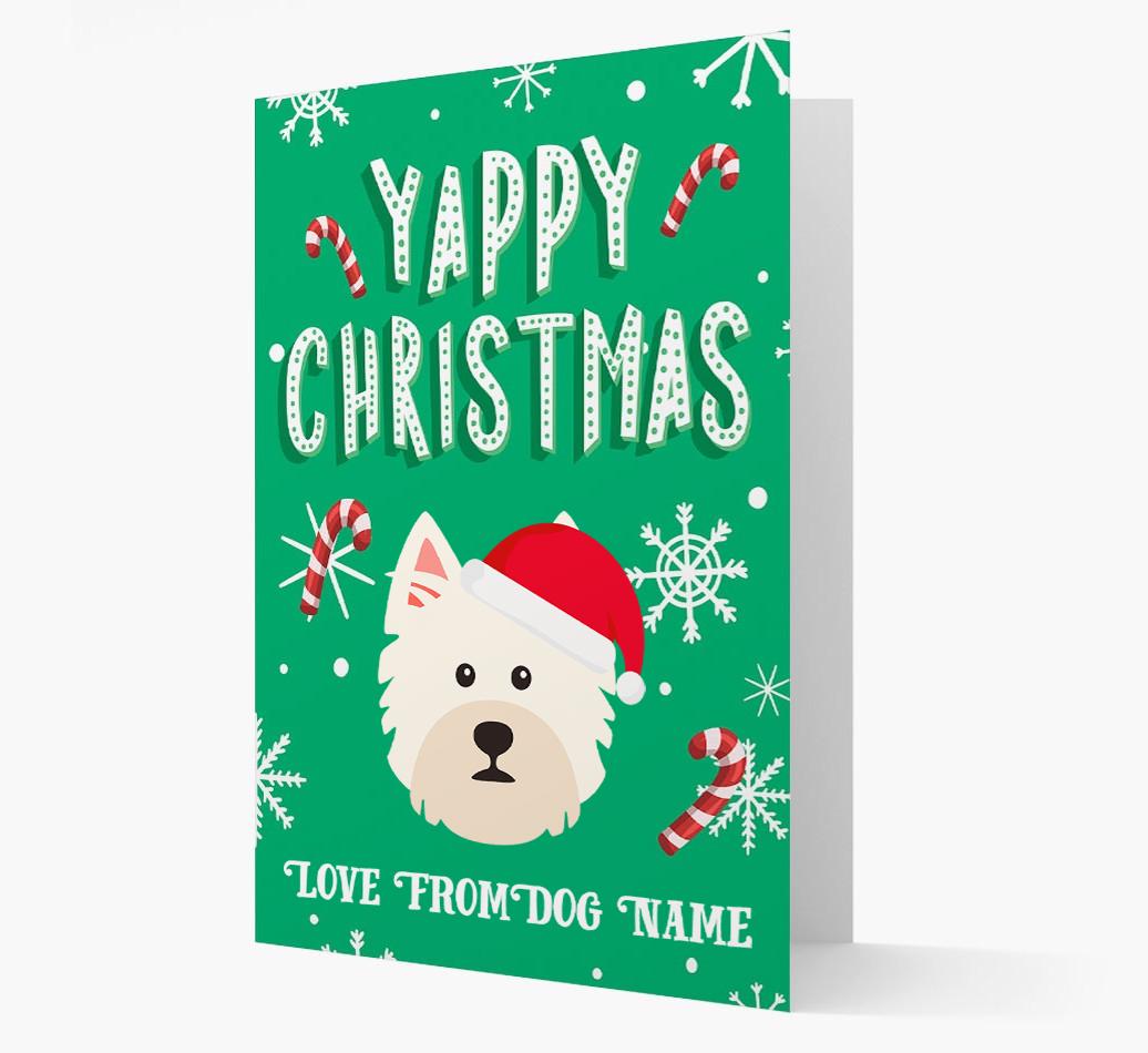 Yappy Christmas: Personalized {breedFullName} Christmas Card