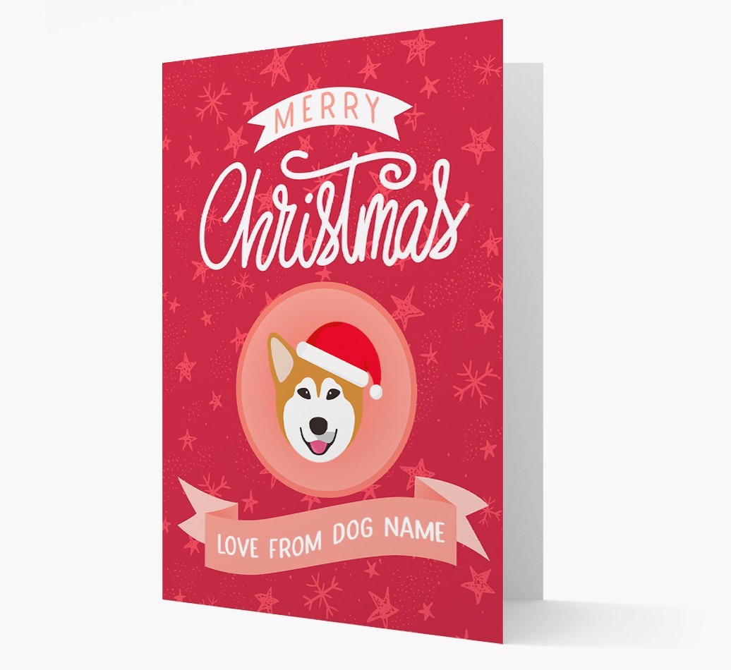 Merry Christmas: Personalized {breedFullName} Christmas Card
