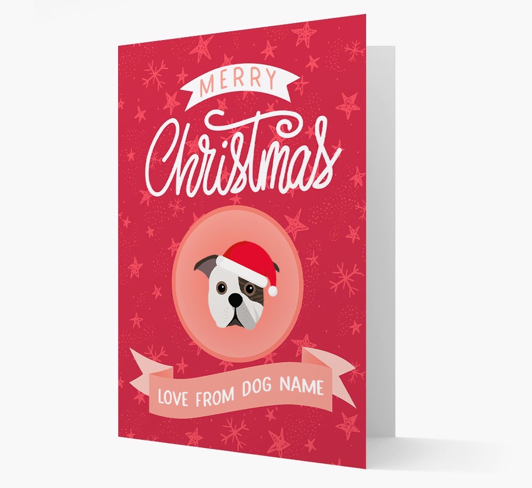Merry Christmas: Personalized {breedFullName} Christmas Card