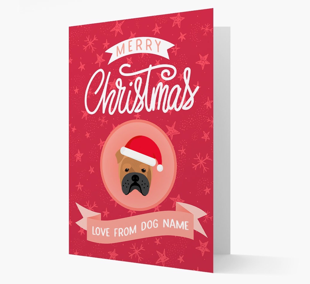 Merry Christmas: Personalized {breedFullName} Christmas Card