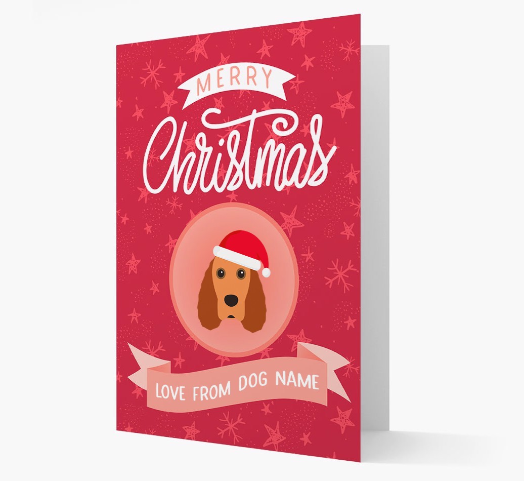 Merry Christmas: Personalized {breedFullName} Christmas Card