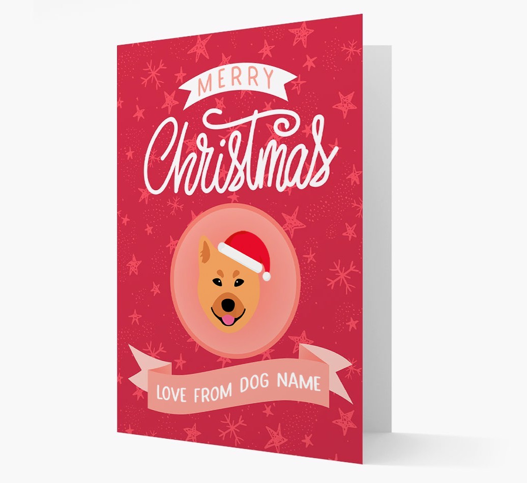 Merry Christmas: Personalized {breedFullName} Christmas Card