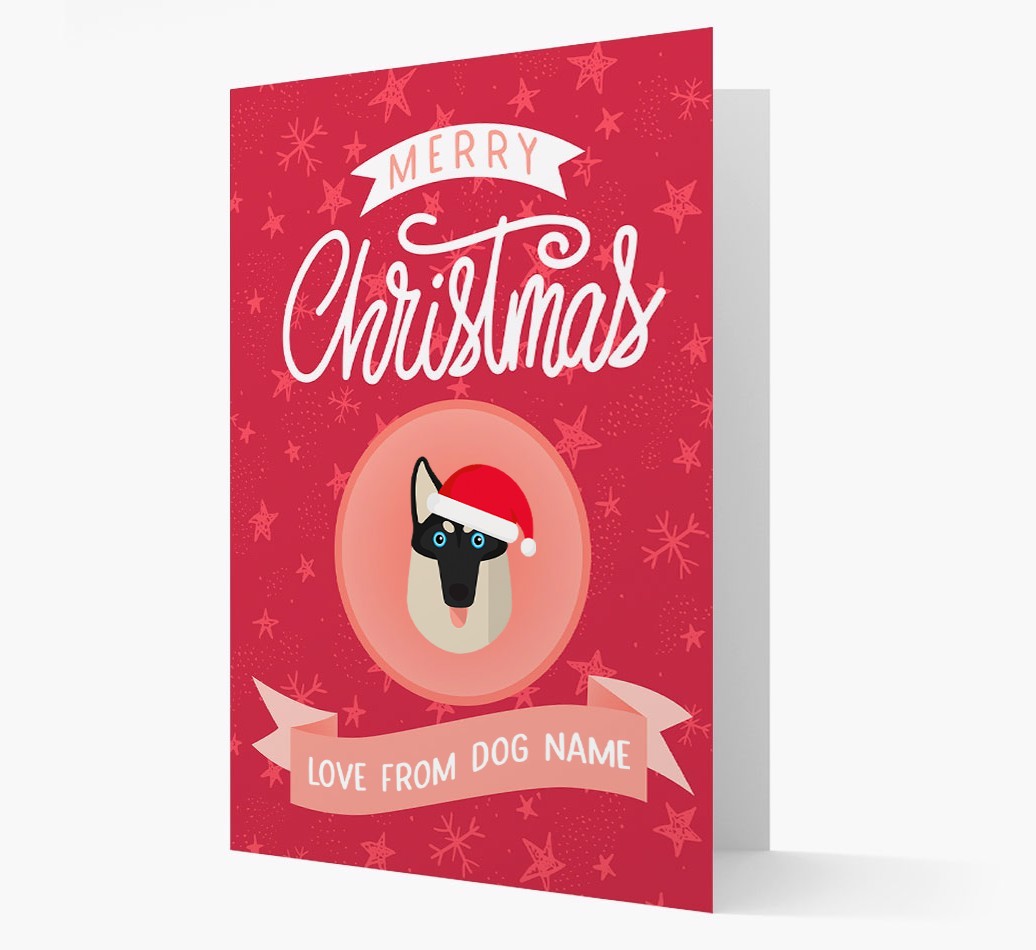 Merry Christmas: Personalized {breedFullName} Christmas Card