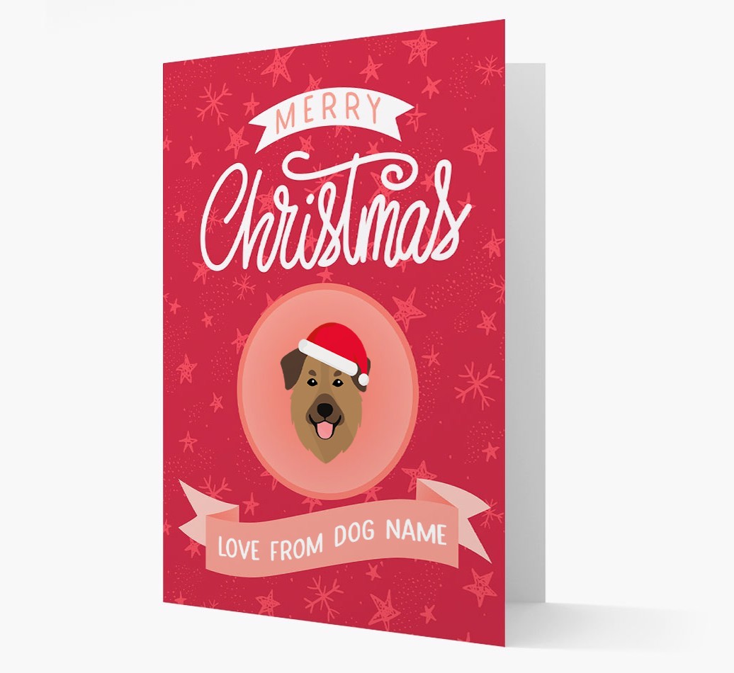 Merry Christmas: Personalized {breedFullName} Christmas Card