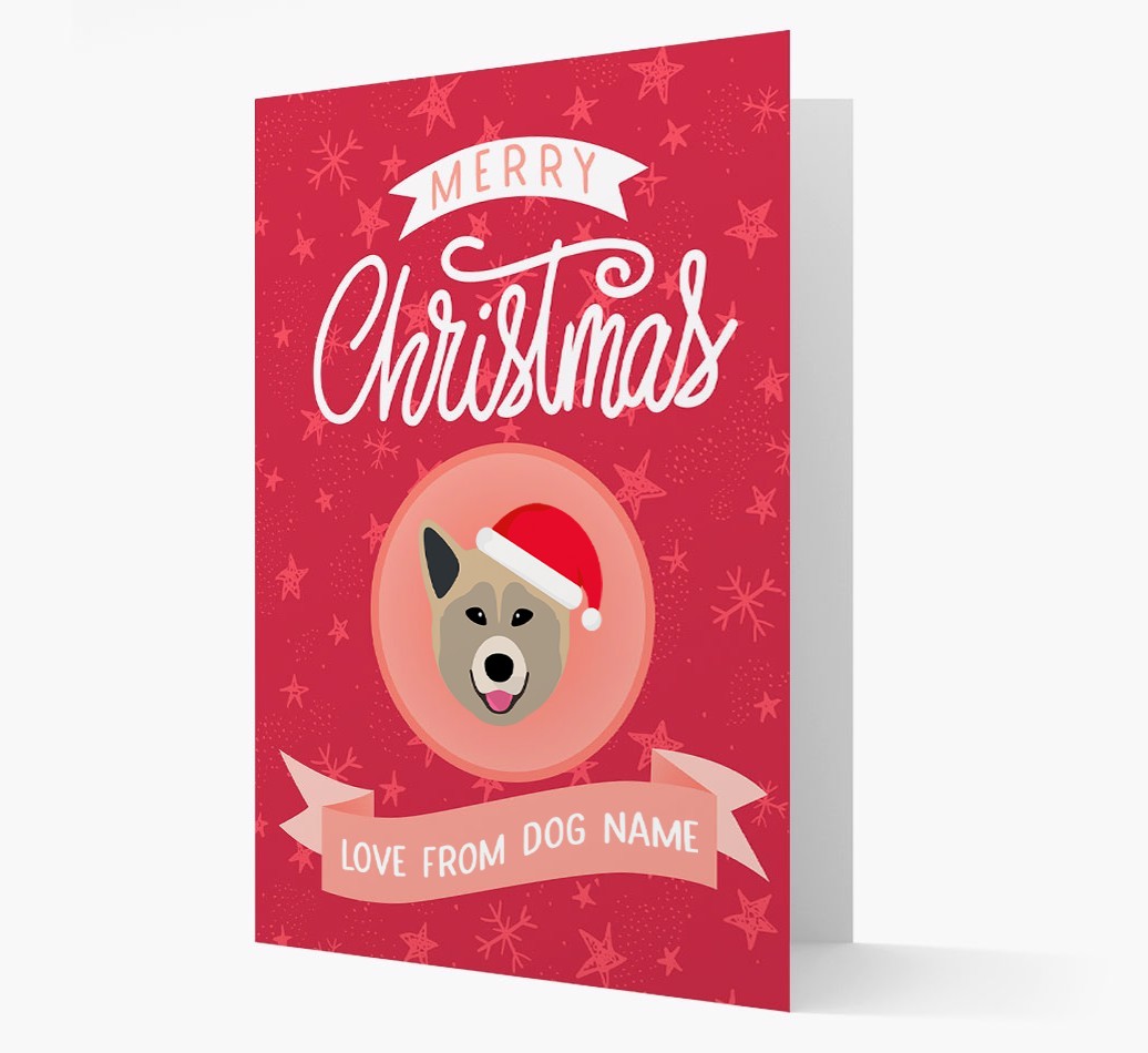 Merry Christmas: Personalised {breedFullName} Christmas Card