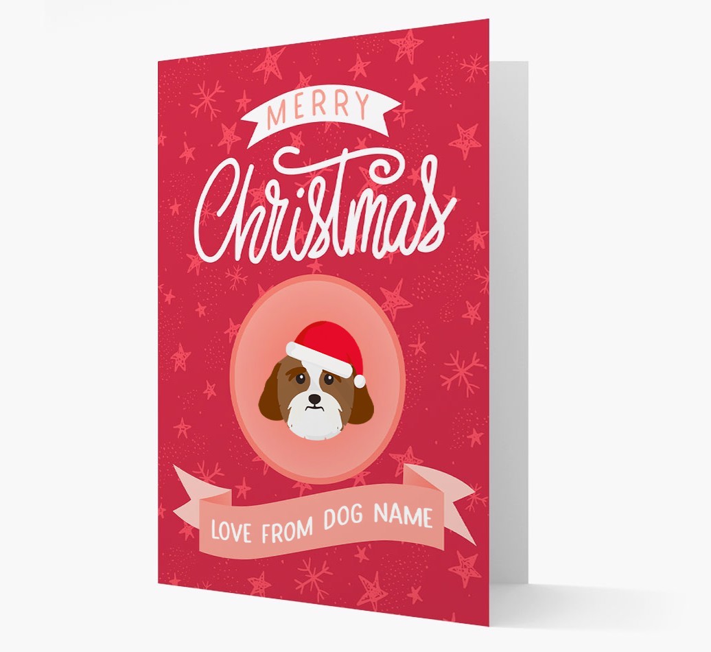 Merry Christmas: Personalized {breedFullName} Christmas Card