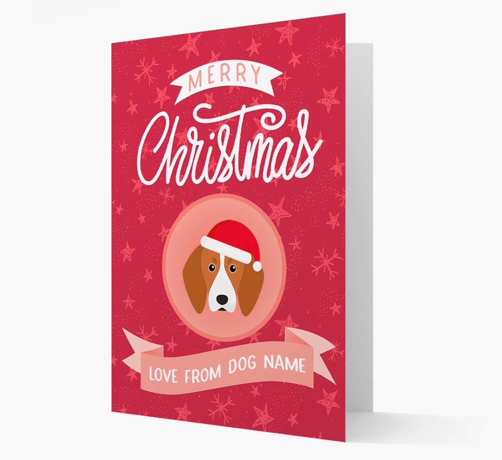 Merry Christmas: Personalized {breedFullName} Christmas Card