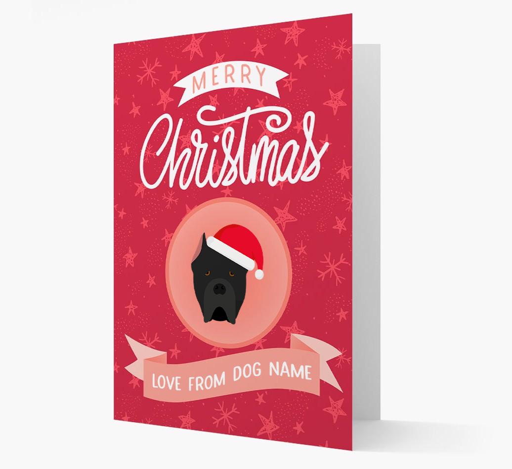 Merry Christmas: Personalized {breedFullName} Christmas Card