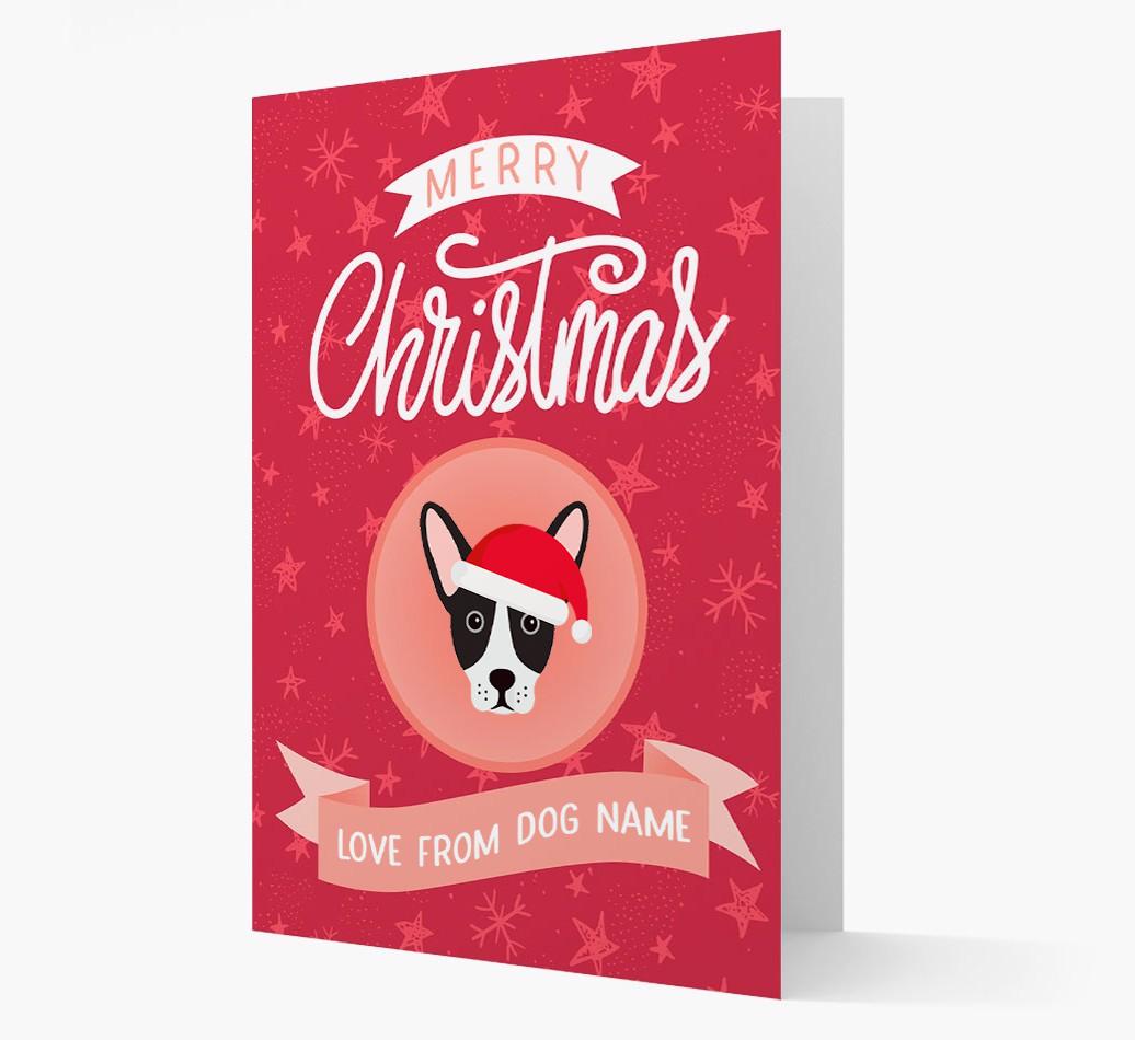 Merry Christmas: Personalized {breedFullName} Christmas Card
