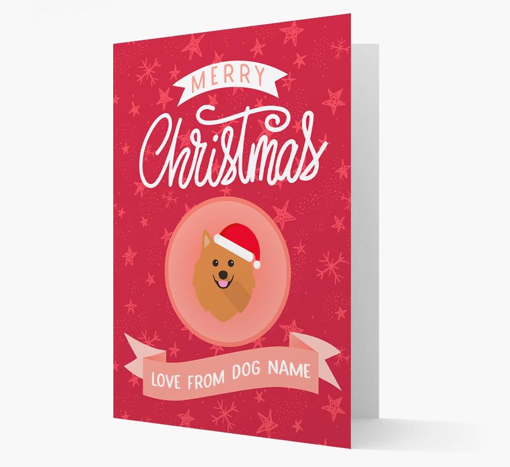 Merry Christmas: Personalized {breedFullName} Christmas Card