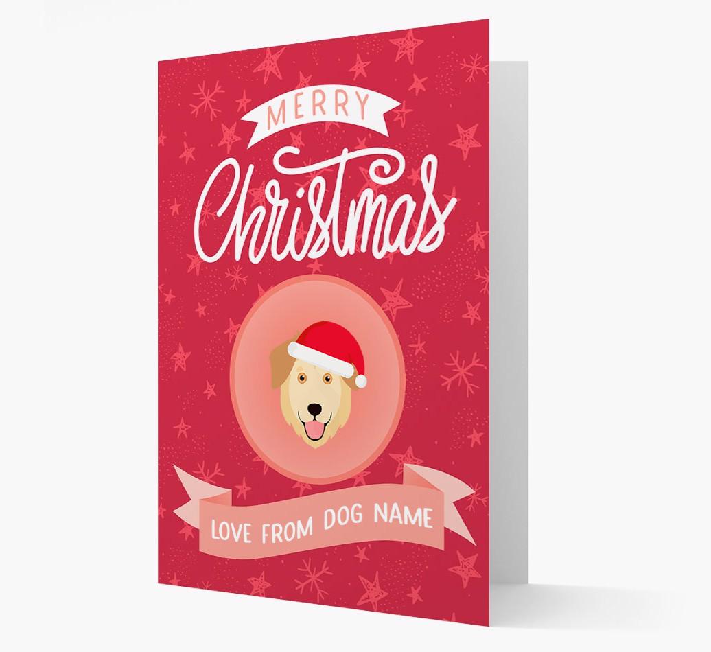 Merry Christmas: Personalized {breedFullName} Christmas Card