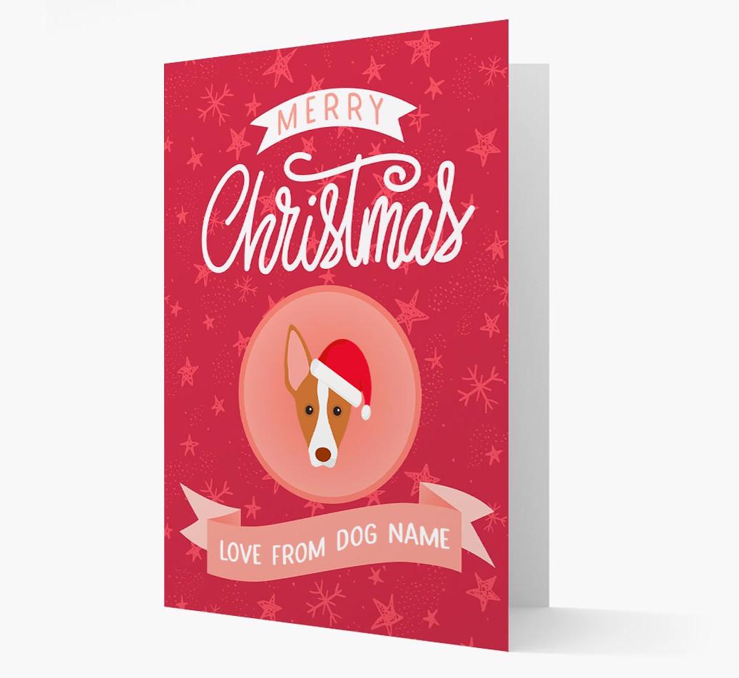 Merry Christmas: Personalized {breedFullName} Christmas Card