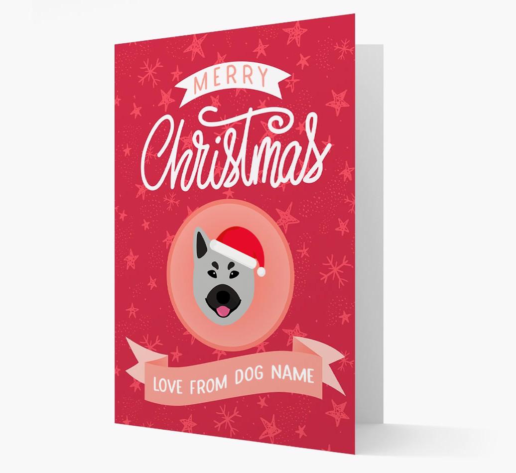 Merry Christmas: Personalised {breedFullName} Christmas Card