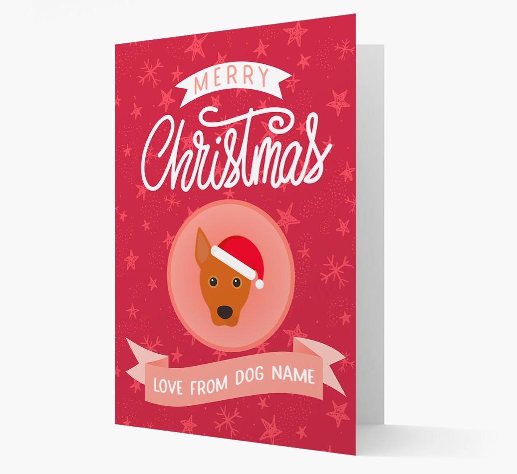 Merry Christmas: Personalized {breedFullName} Christmas Card