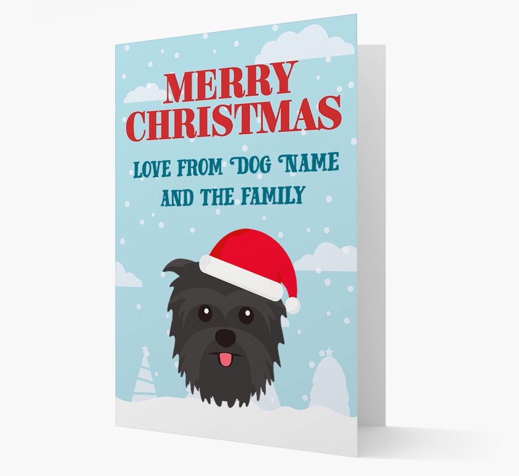 Love From the Family: Personalized {breedFullName} Christmas Card