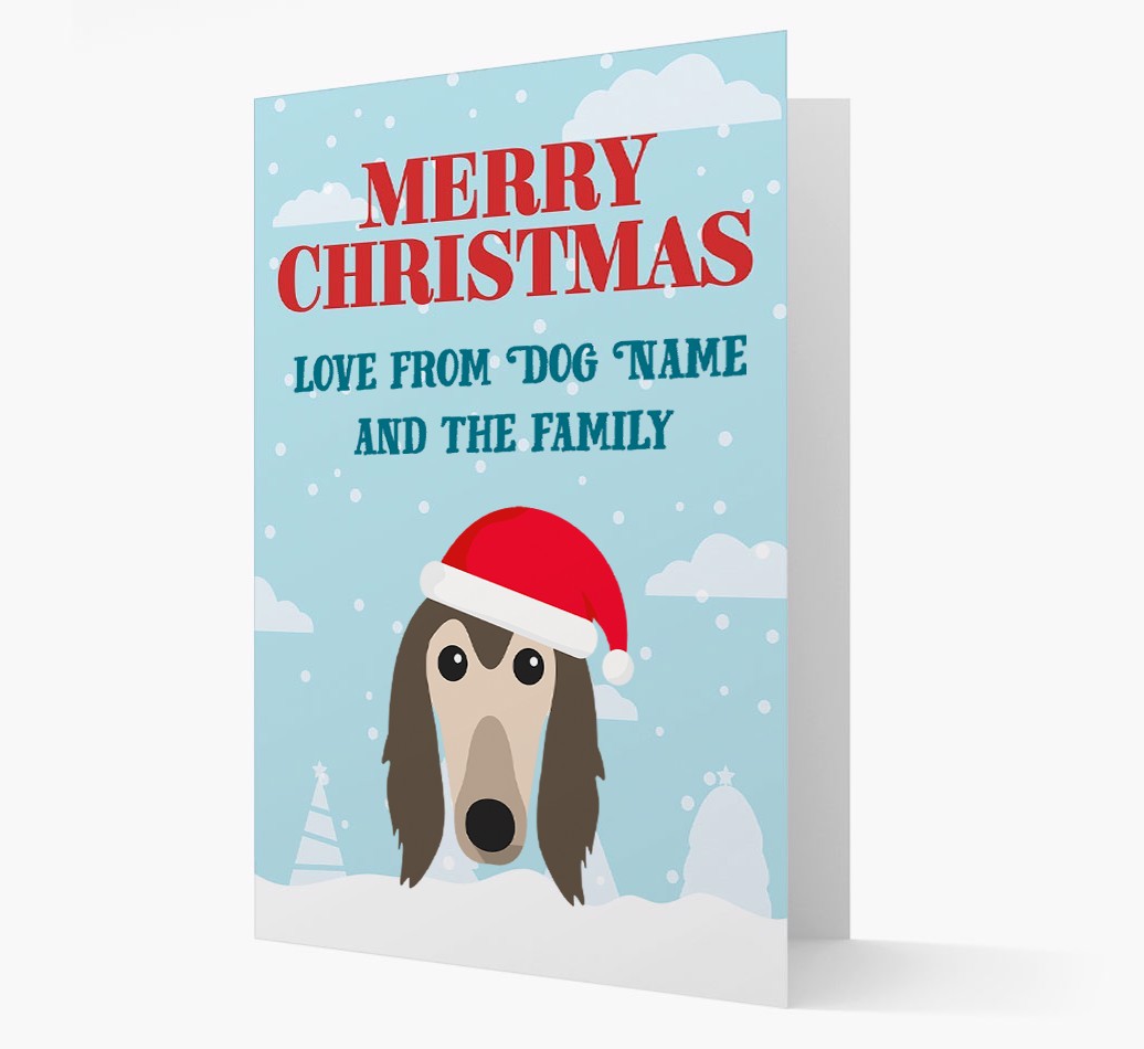 Love From the Family: Personalized {breedFullName} Christmas Card