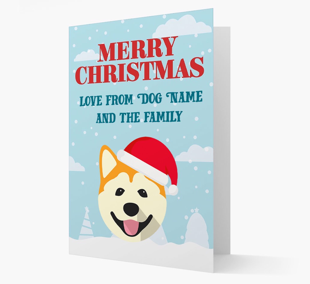 Love From the Family: Personalised {breedFullName} Christmas Card