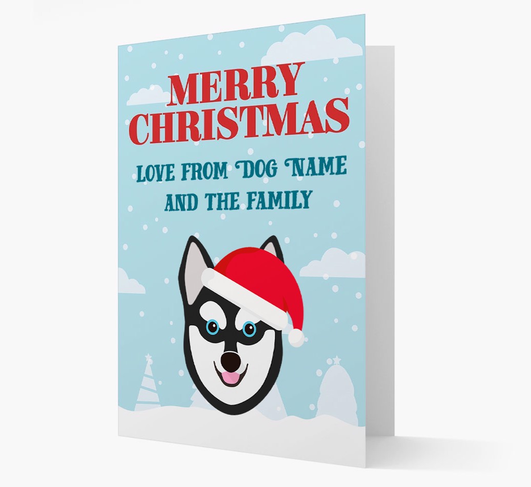 Love From the Family: Personalized {breedFullName} Christmas Card