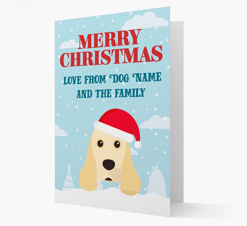 Love From the Family: Personalized {breedFullName} Christmas Card