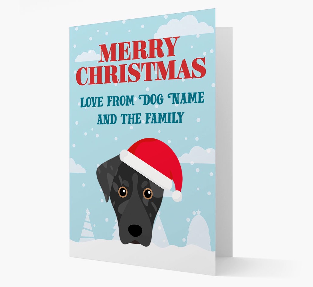 Love From the Family: Personalized {breedFullName} Christmas Card