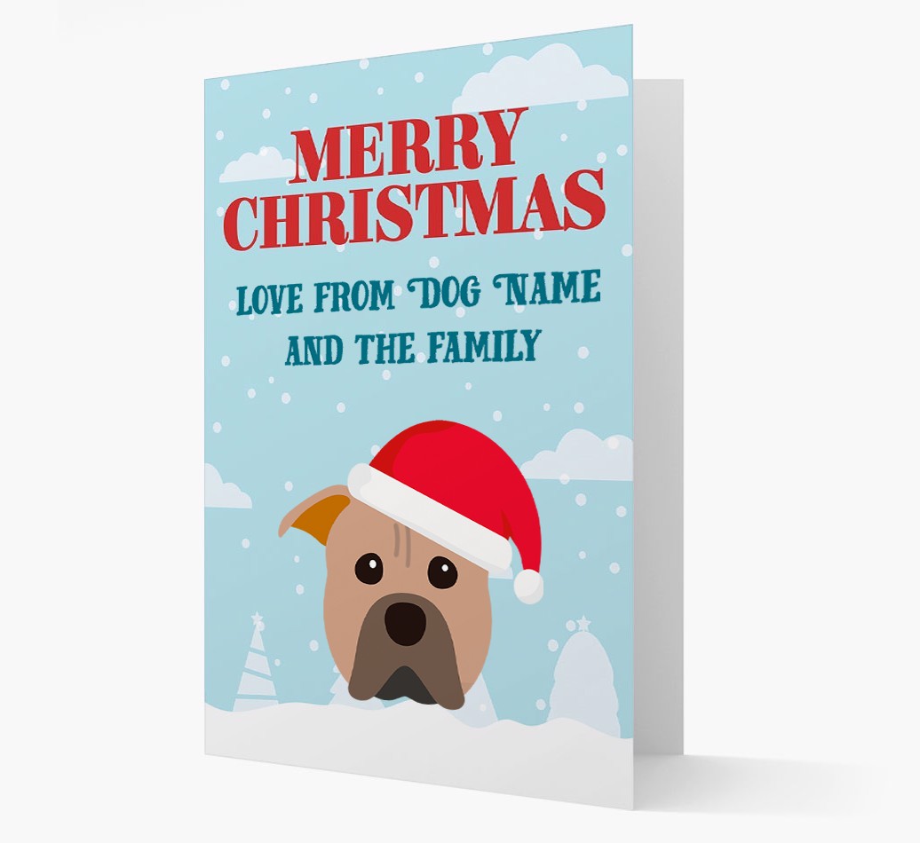 Love From the Family: Personalised {breedFullName} Christmas Card