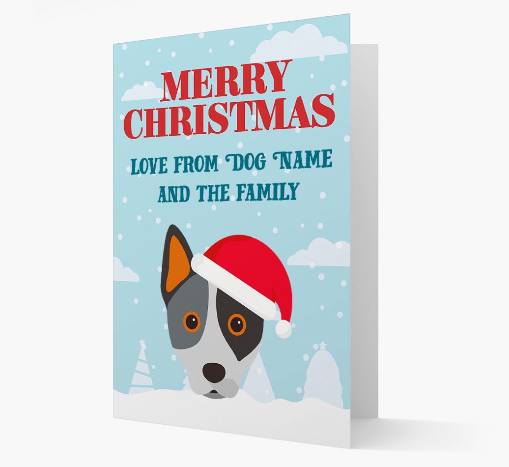Love From the Family: Personalized {breedFullName} Christmas Card