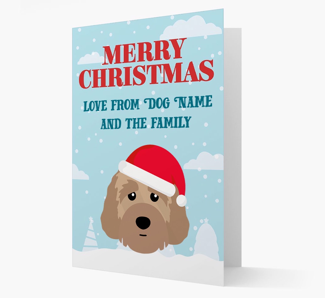 Love From the Family: Personalized {breedFullName} Christmas Card