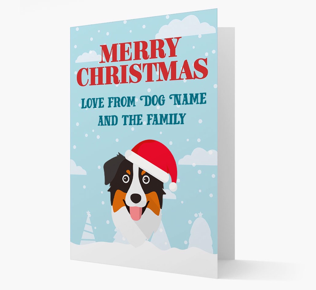 Love From the Family: Personalised {breedFullName} Christmas Card
