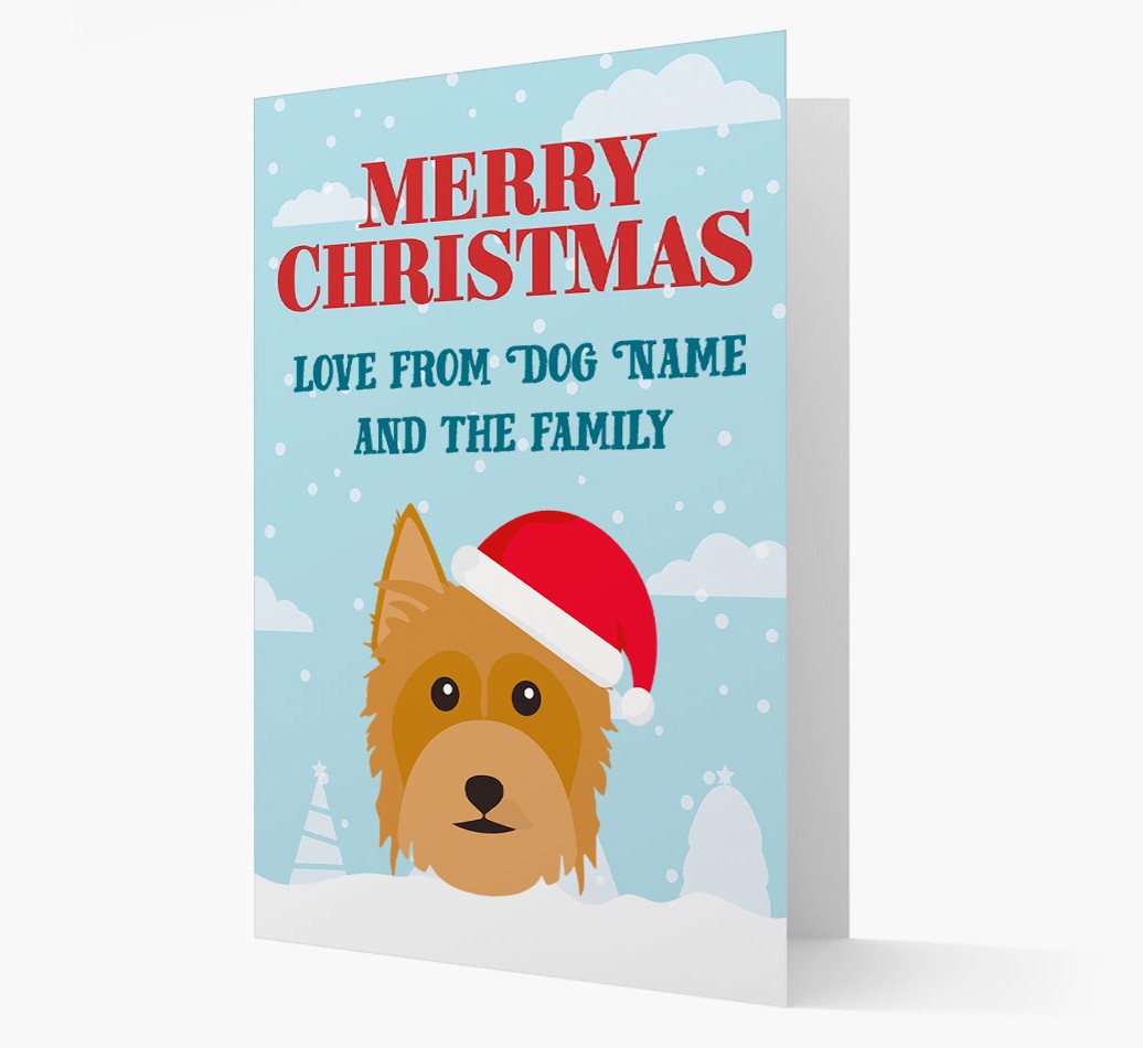 Love From the Family: Personalized {breedFullName} Christmas Card