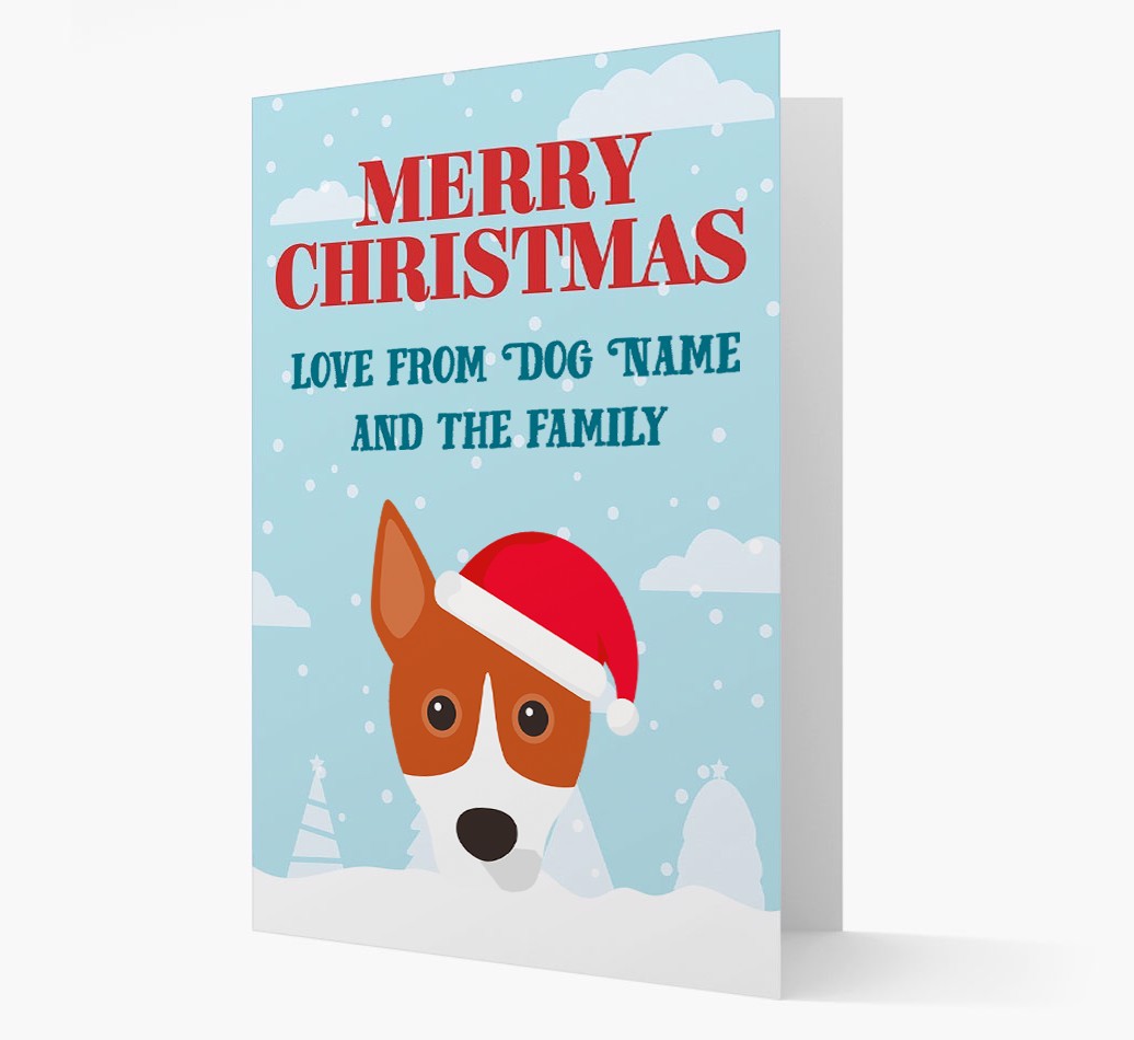Love From the Family: Personalized {breedFullName} Christmas Card