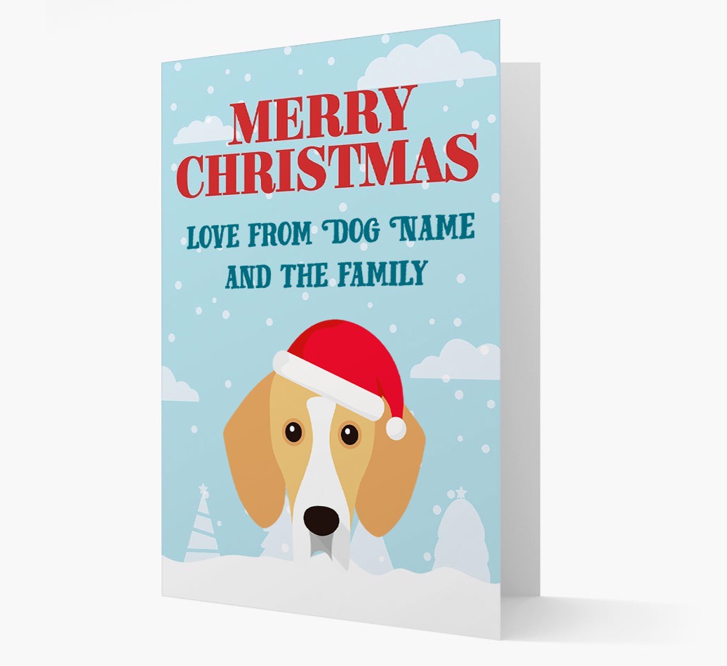 Love From the Family: Personalized {breedFullName} Christmas Card