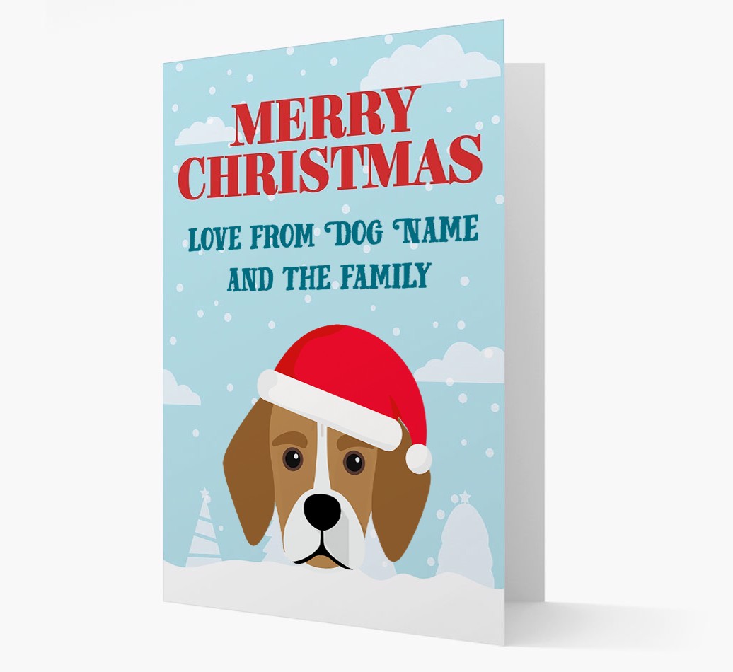 Love From the Family: Personalized {breedFullName} Christmas Card