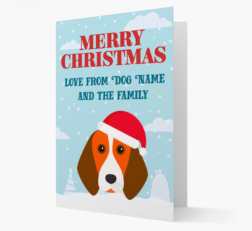 Love From the Family: Personalised {breedFullName} Christmas Card