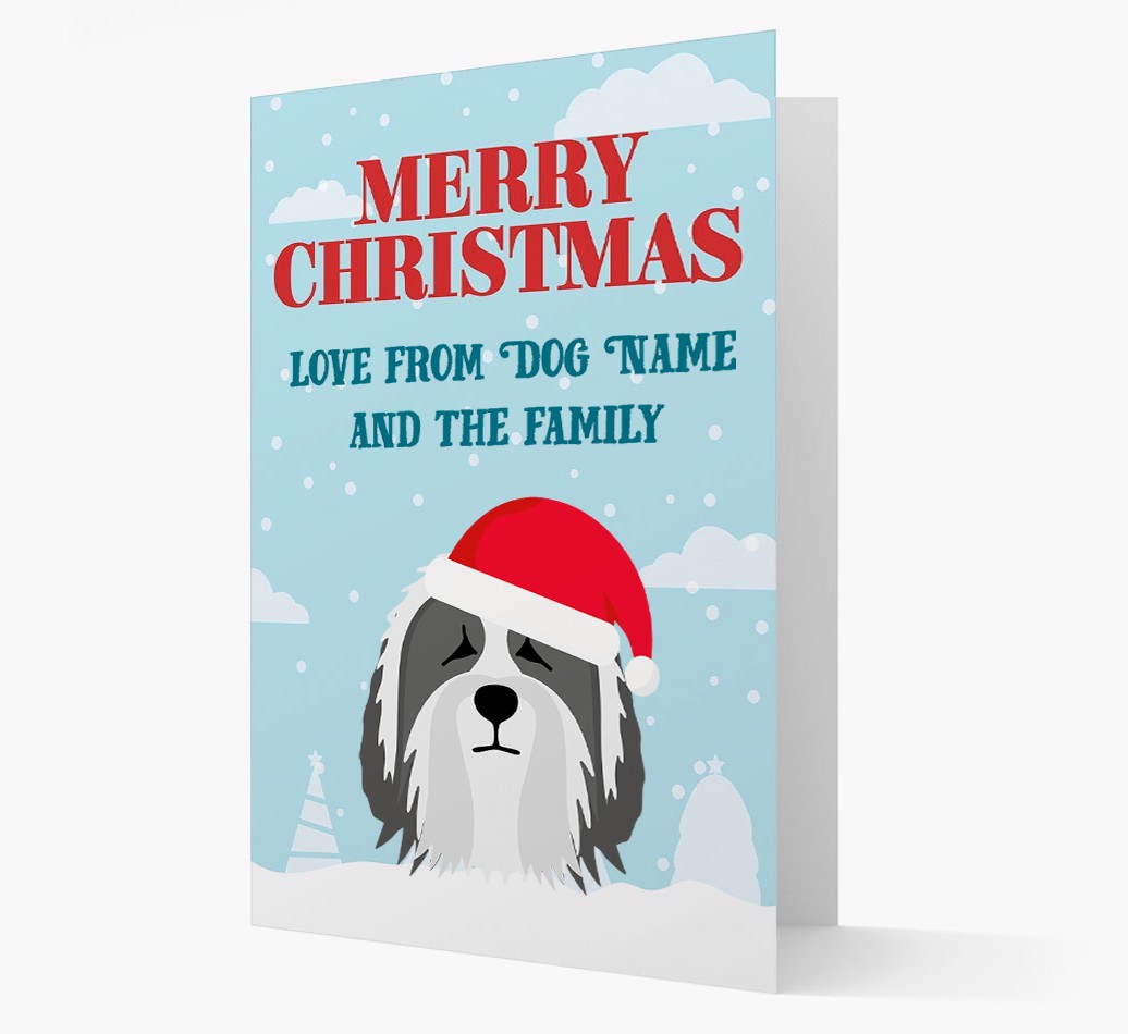 Love From the Family: Personalized {breedFullName} Christmas Card