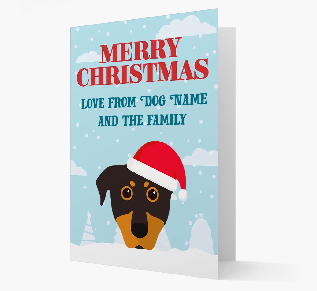 Love From the Family: Personalized {breedFullName} Christmas Card