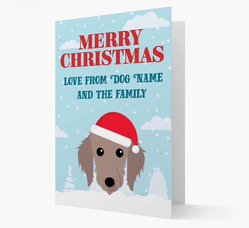 Love From the Family: Personalized {breedFullName} Christmas Card