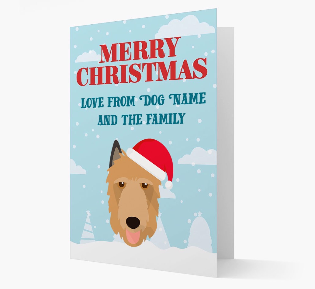 Love From the Family: Personalized {breedFullName} Christmas Card