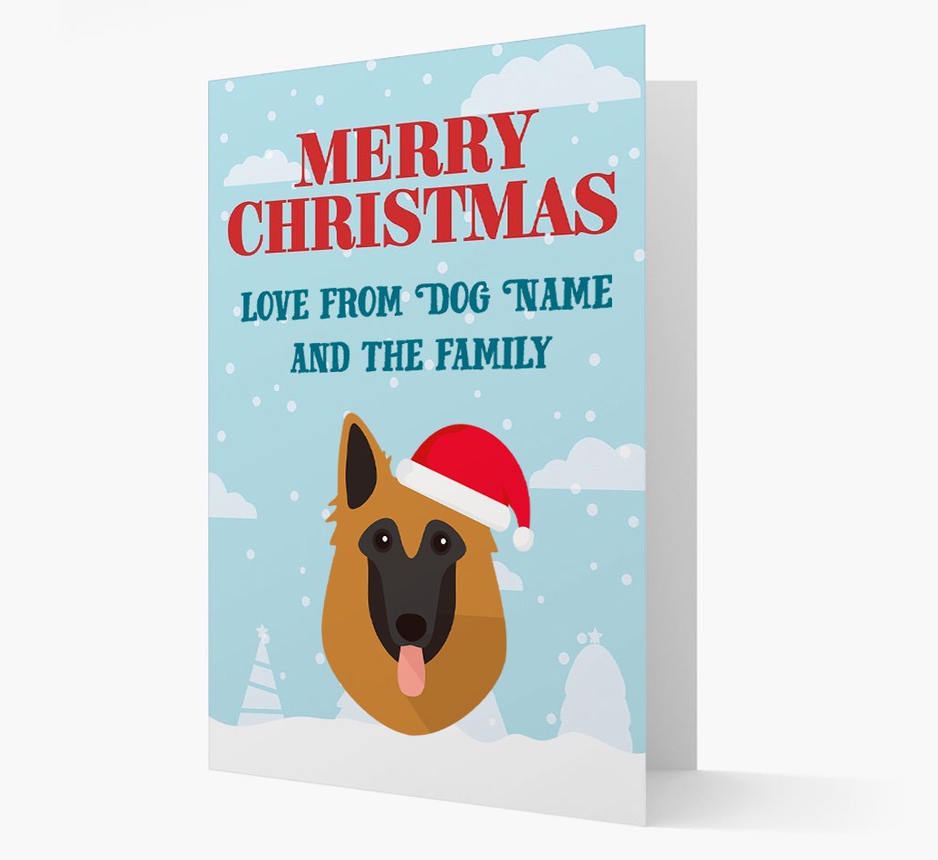 Love From the Family: Personalised {breedFullName} Christmas Card