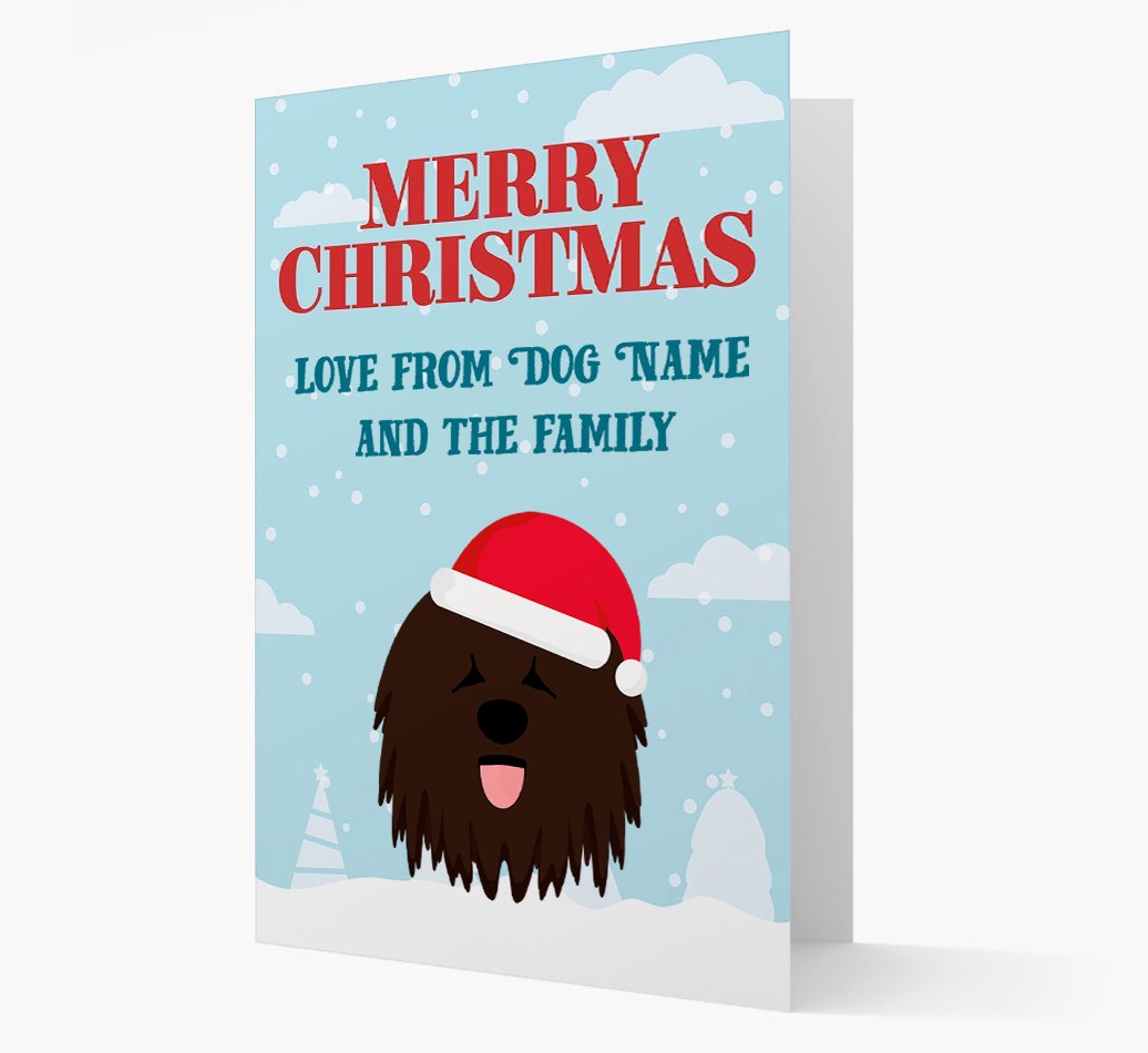 Love From the Family: Personalised {breedFullName} Christmas Card