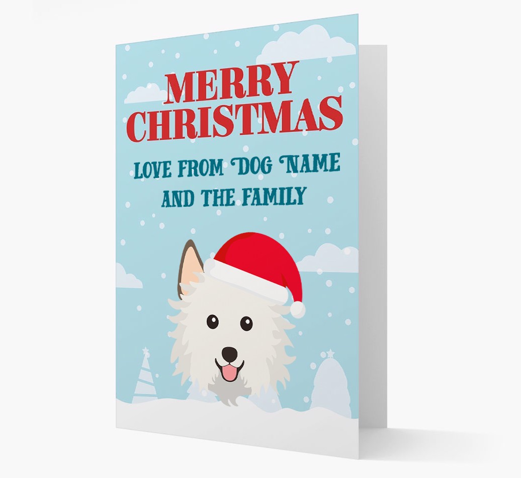 Love From the Family: Personalized {breedFullName} Christmas Card
