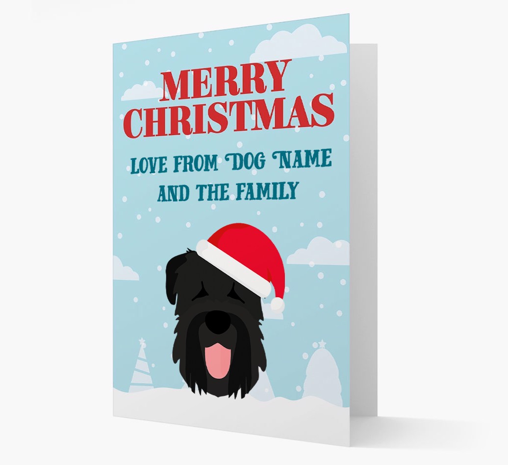 Love From the Family: Personalized {breedFullName} Christmas Card