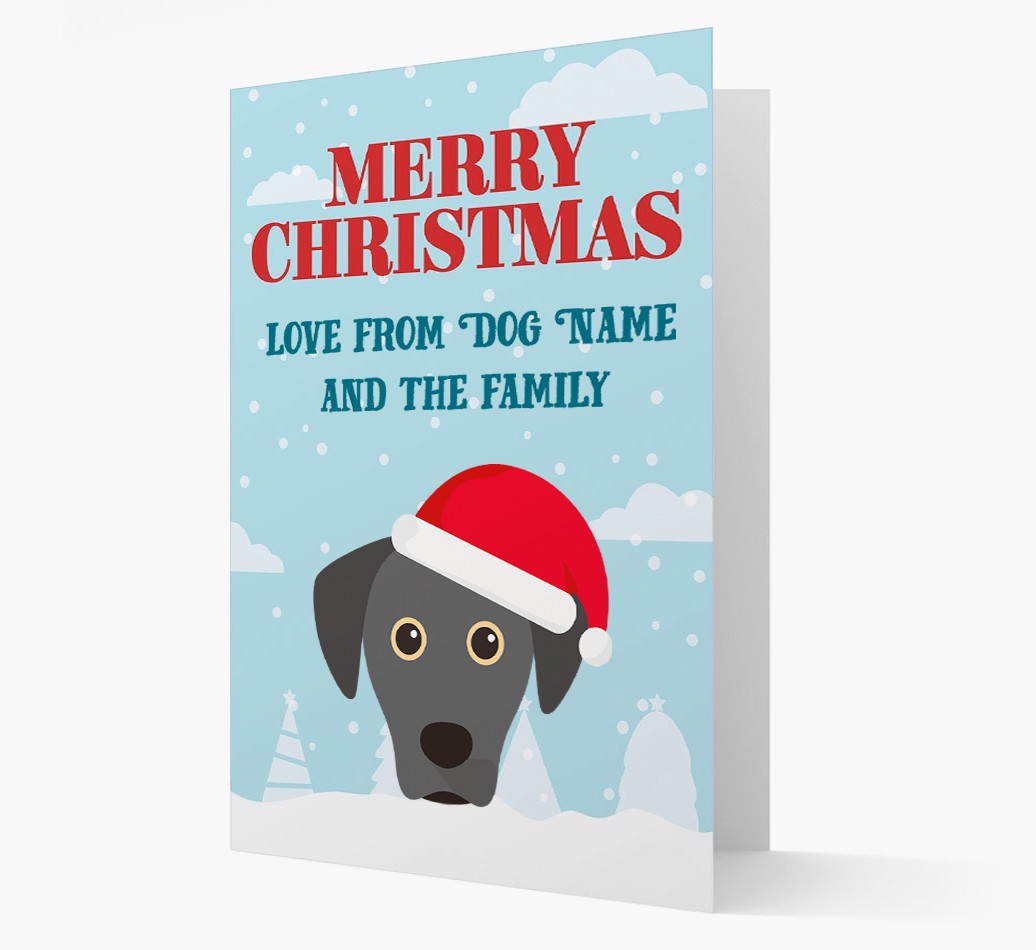 Love From the Family: Personalized {breedFullName} Christmas Card