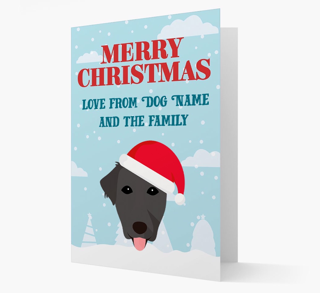 Love From the Family: Personalized {breedFullName} Christmas Card
