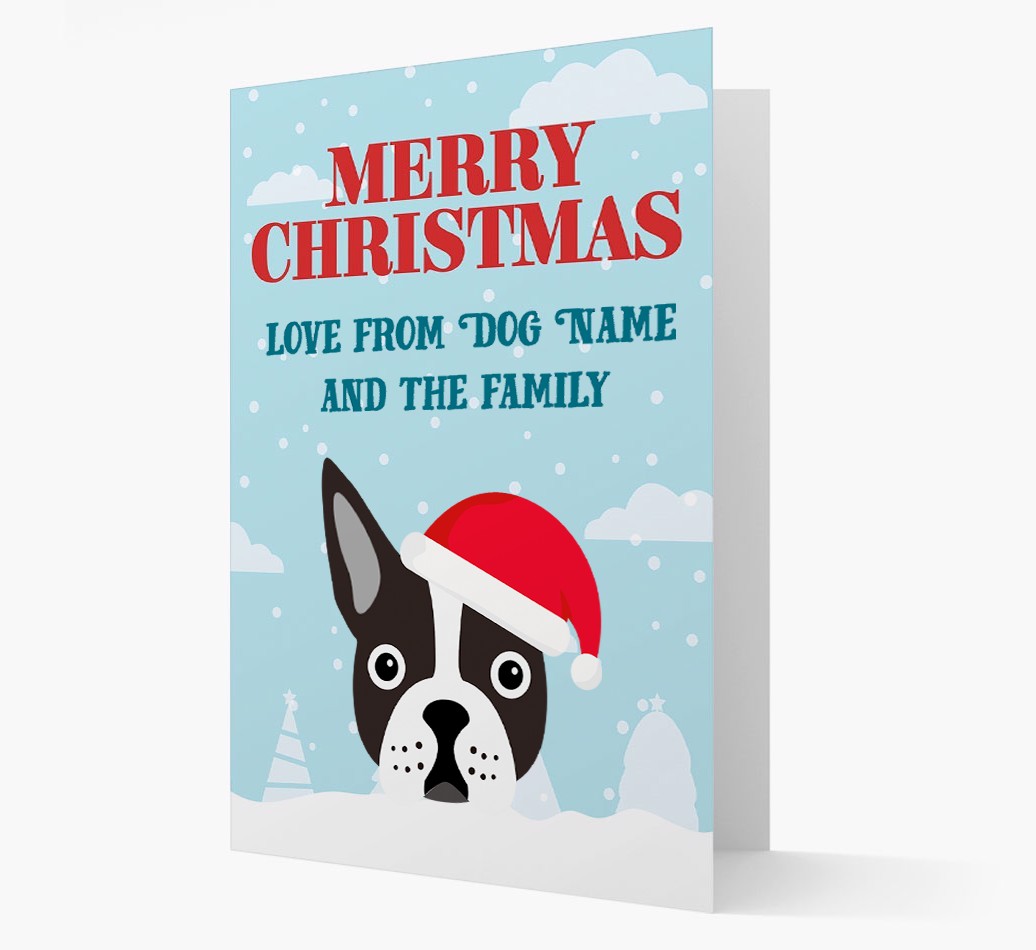 Love From the Family: Personalized {breedFullName} Christmas Card