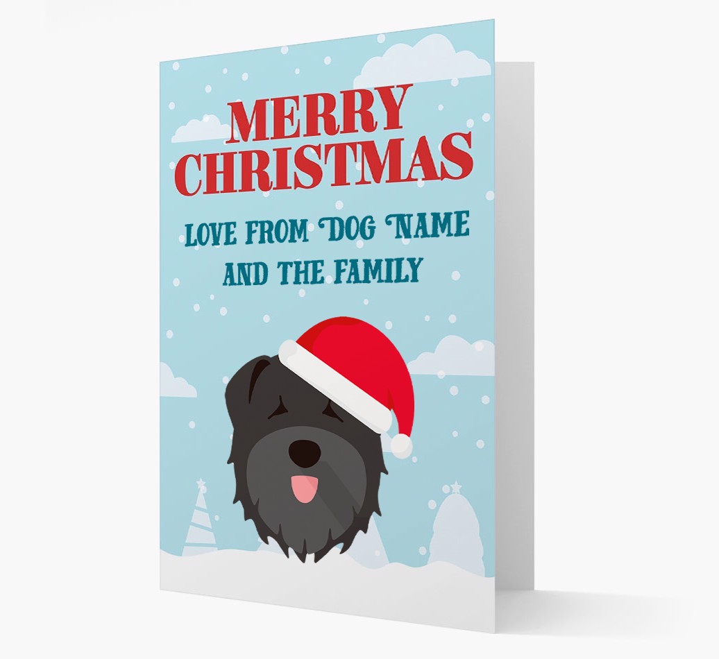Love From the Family: Personalized {breedFullName} Christmas Card