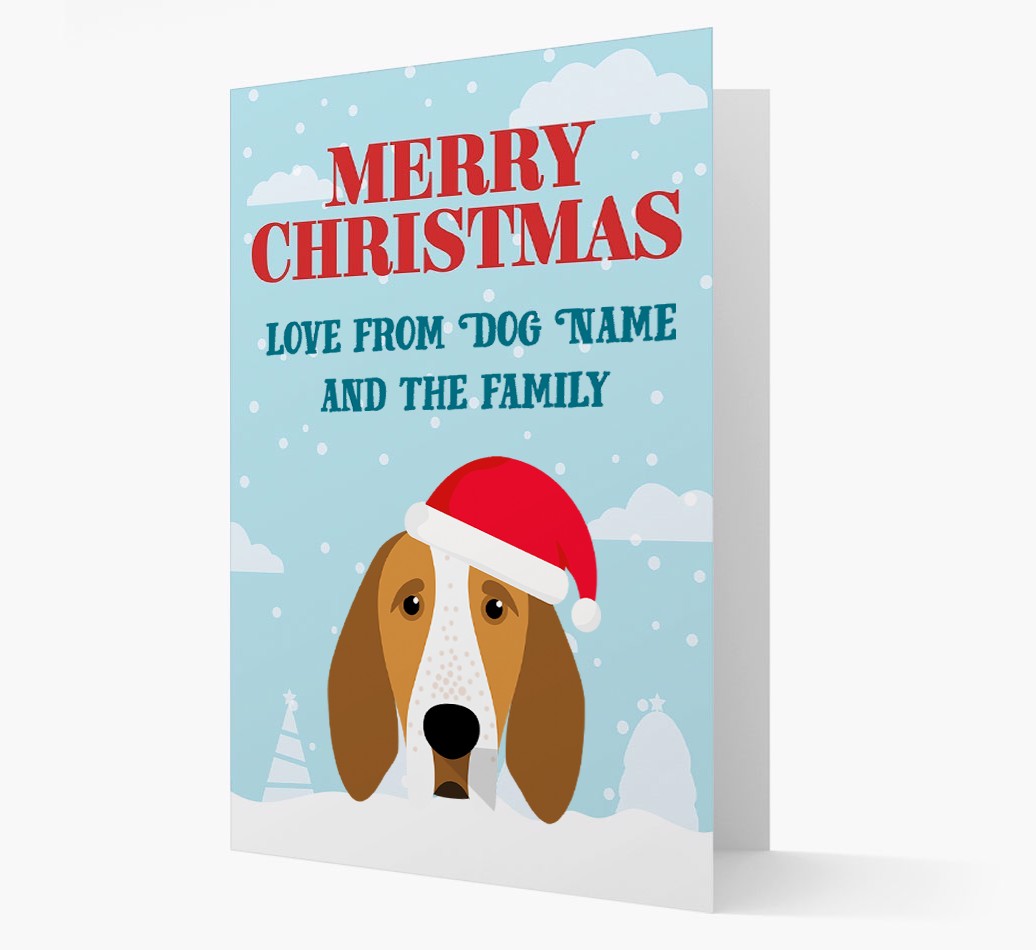 Love From the Family: Personalized {breedFullName} Christmas Card