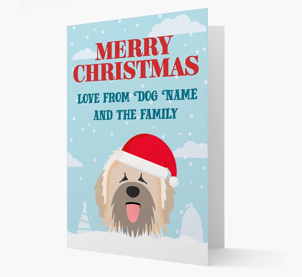 Love From the Family: Personalized {breedFullName} Christmas Card